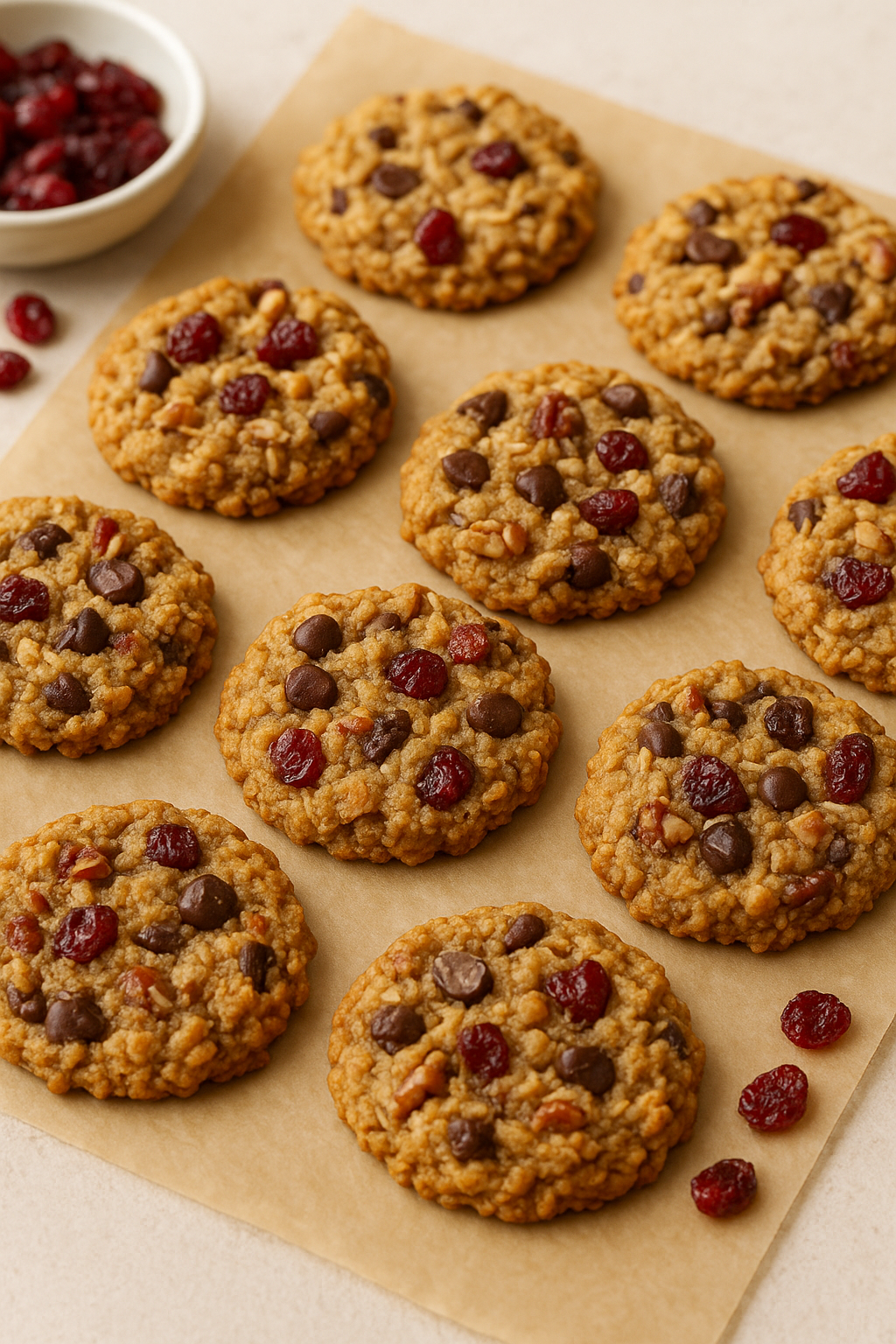 Almond Oat Holiday Cookies