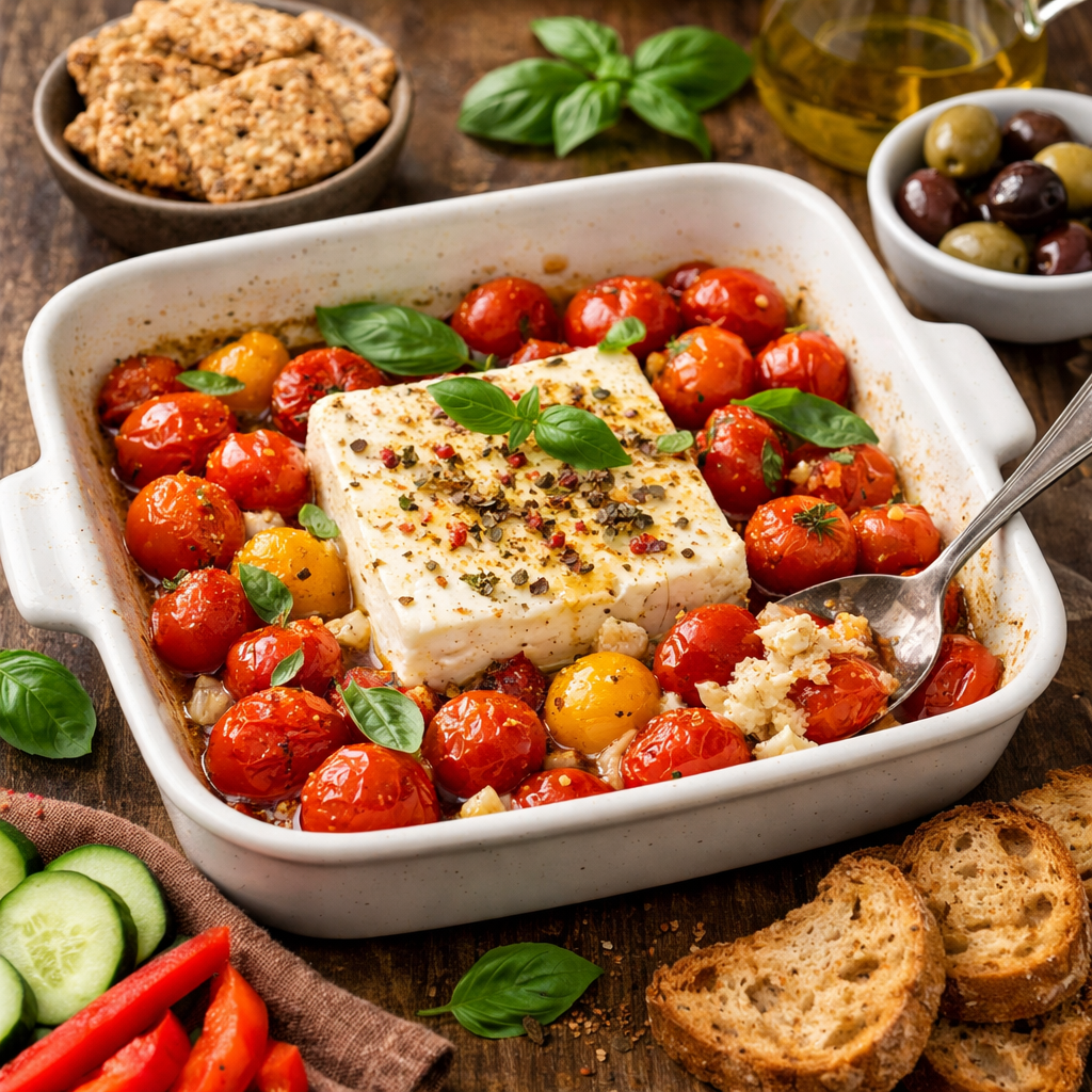 Baked Feta with Tomatoes