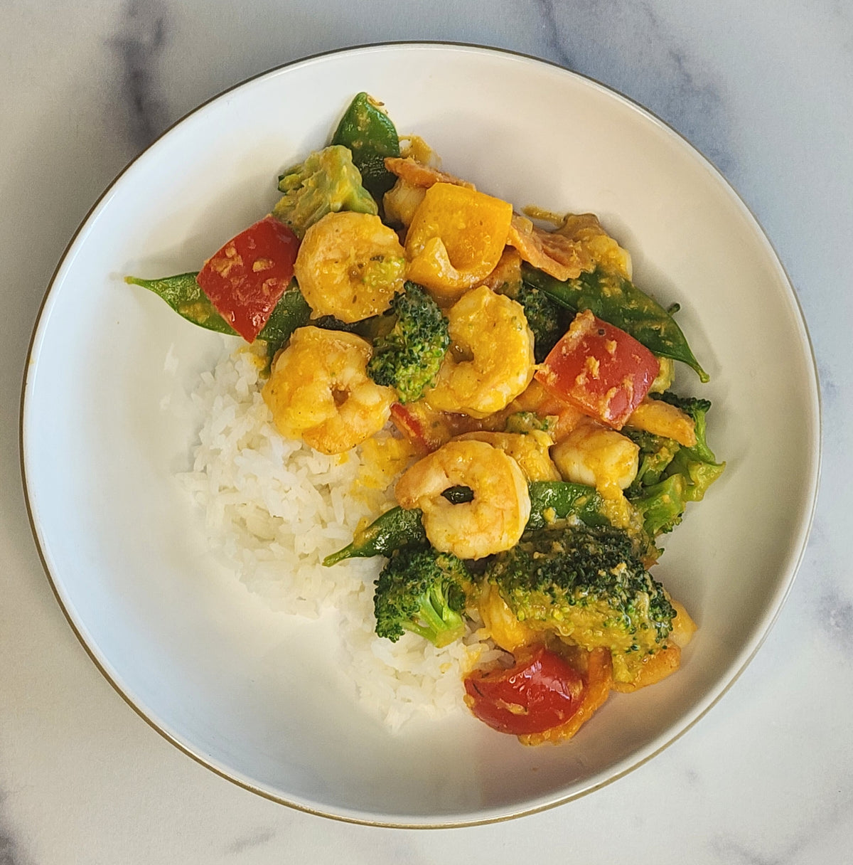 Coconut Curry Shrimp & Veggies