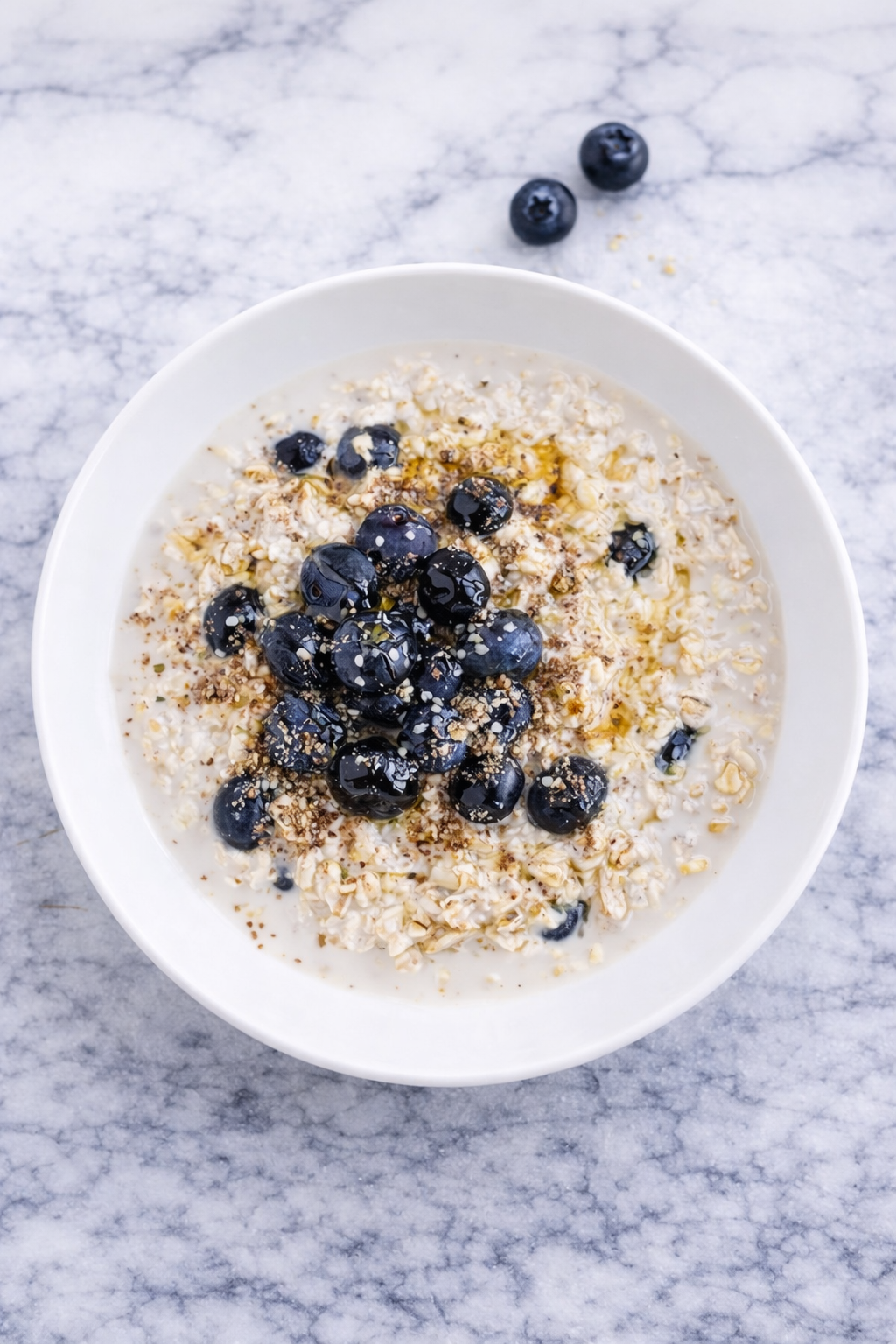 Blueberry Almond Protein Oats
