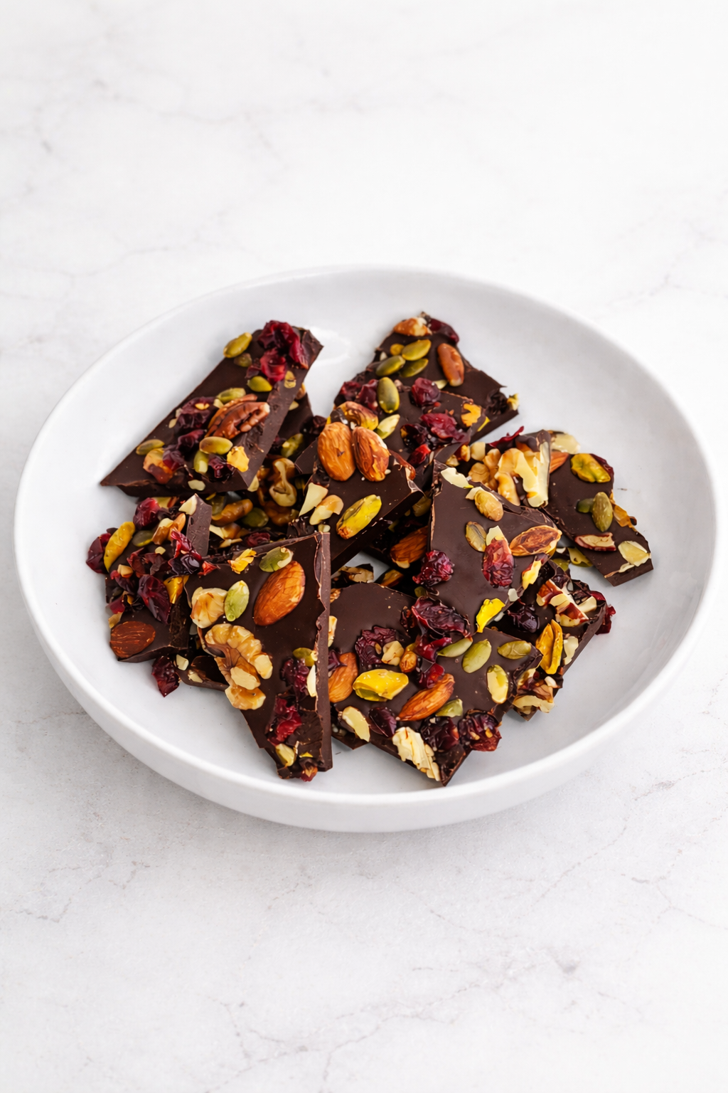 Dark Chocolate Trail Mix Bark